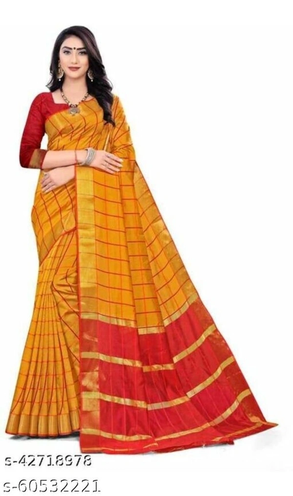 CHOKADI NEW SAREE (SMS42718978)  - Orange , Sidhu Collection 