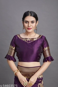 sarika Purple Saree (SCS54603575)  - Purple , Sidhu Collection 
