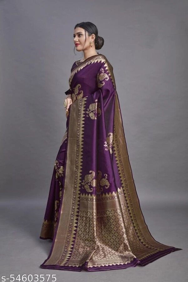 sarika Purple Saree (SCS54603575)  - Purple , Sidhu Collection 