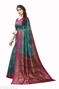 women silk saree (SCS65539002)  - Green , Sidhu Collection 
