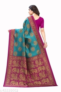 women silk saree (SCS65539002)  - Green , Sidhu Collection 