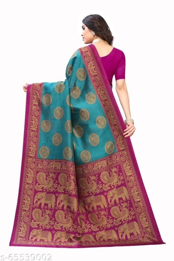women silk saree (SCS65539002)  - Green , Sidhu Collection 