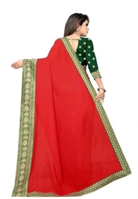 SILK SAREE (SCS56543931)  - Red , Sidhu Collection 