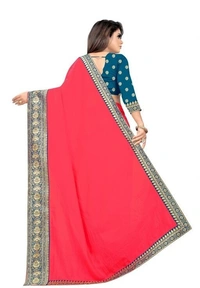SILK SAREE (SCS56543931)  - Pink , Sidhu Collection 