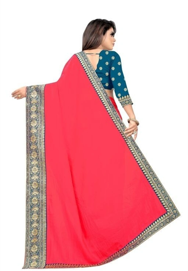 SILK SAREE (SCS56543931)  - Pink , Sidhu Collection 