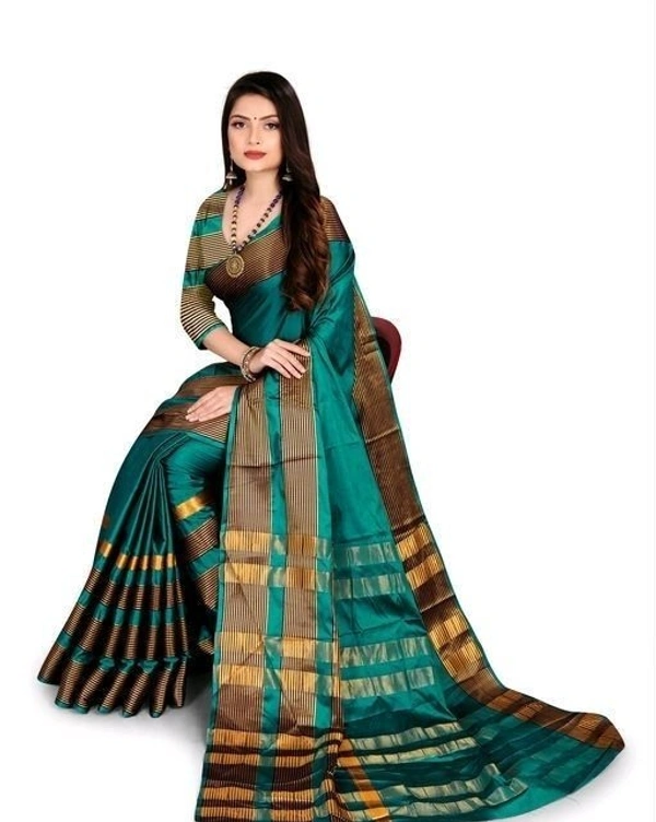 Aagyeyi Petite Sarees (SCS20050698)  - Blue, Sidhu Collection 