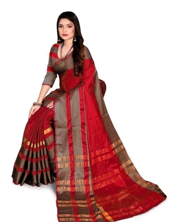Aagyeyi Petite Sarees (SCS20050698)  - Red, Sidhu Collection 