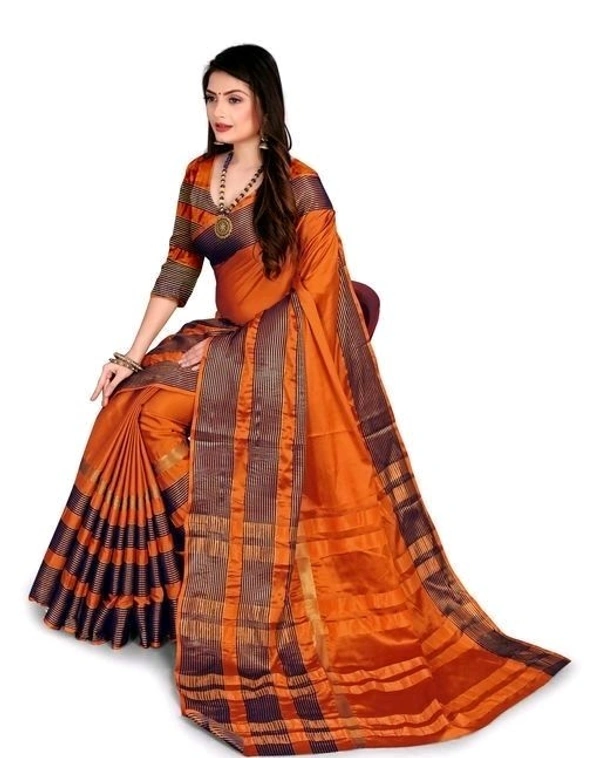 Aagyeyi Petite Sarees (SCS20050698)  - Orange , Sidhu Collection 