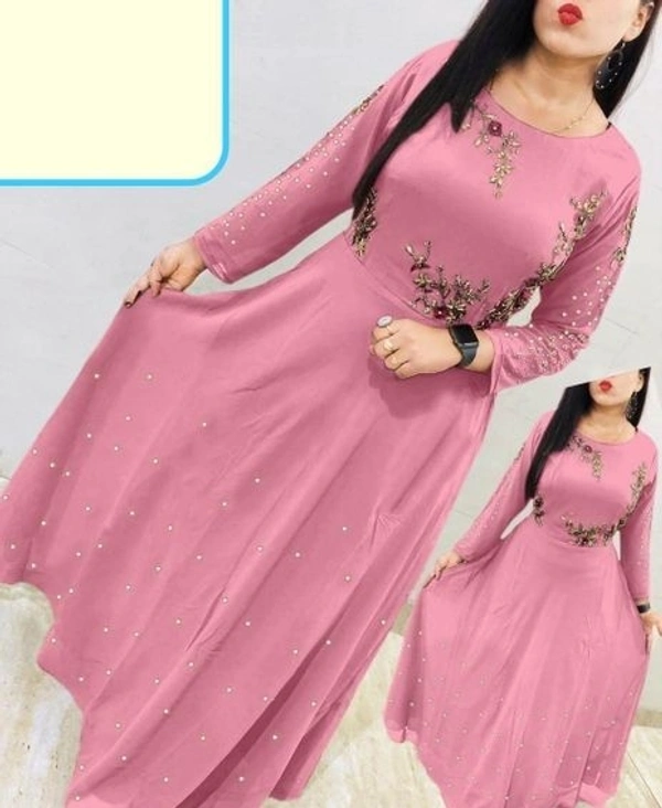  Attractive Embroidered Georgette Floor Length Gowns (SC1894201)  - XL , Sidhu Collection 