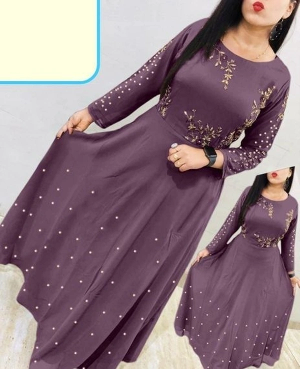  Attractive Embroidered Georgette Floor Length Gowns (SC1894201)  - XL , Sidhu Collection 