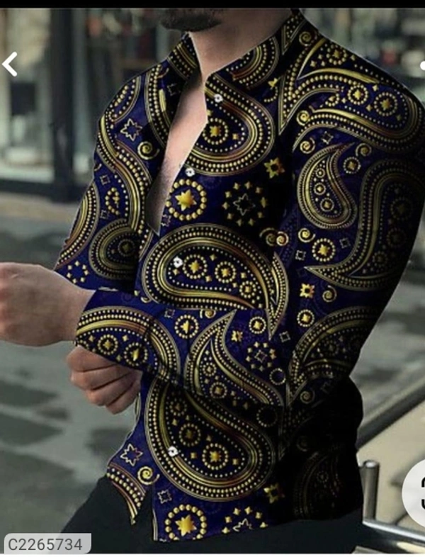  Rayon Cotton Printed Full Sleeves Mens Casual Shirt (SC2265734)  - Multi, M, Sidhu Collection
