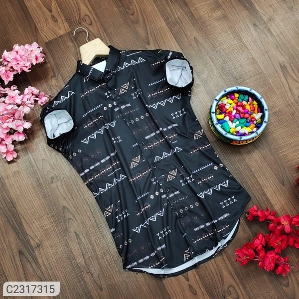  AD Fashion Cotton Printed Half Sleeves Regular Fit Mens Casual Shirt (SC2317313)  - Multi, L, Sidhu Collection