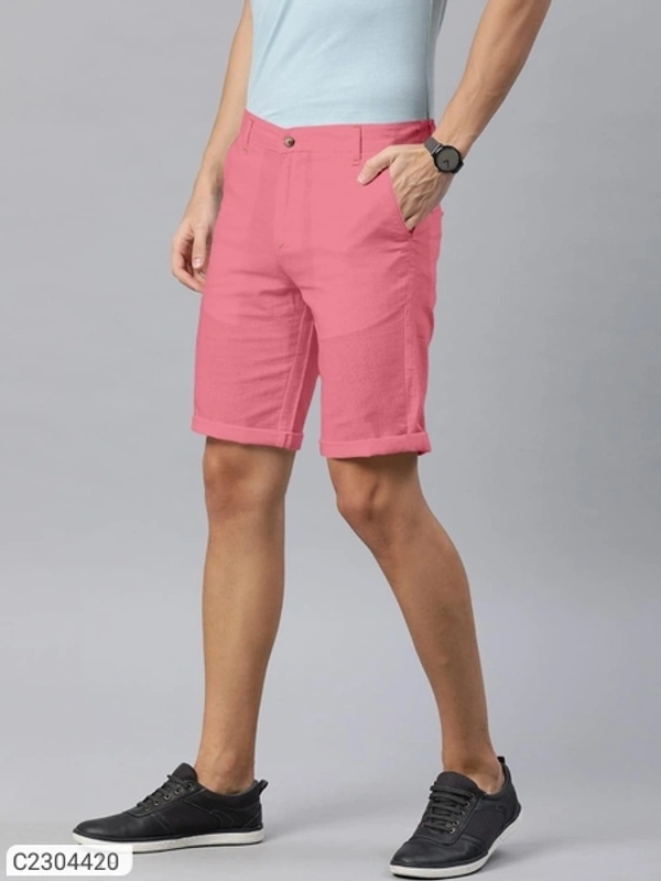  Cotton Solid Regular Fit Mens Shorts (SC2304422)  - 32, Sidhu Collection