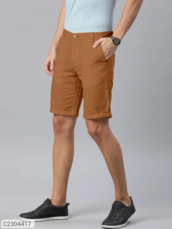  Cotton Solid Regular Fit Mens Shorts (SC2304422)  - 32, Sidhu Collection