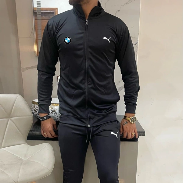 Dry fit polyester sports jacket for men - Black, XL