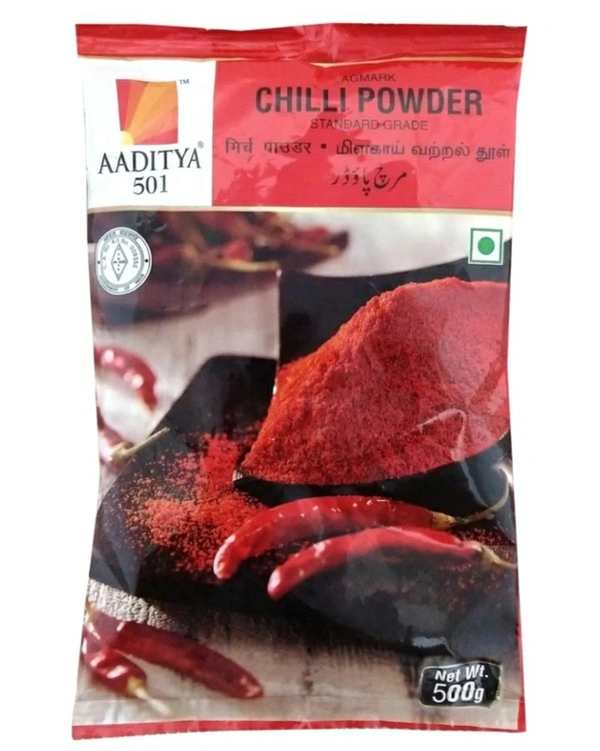 AADITYA Chill Powder 500g (লঙ্কাগুড়া ৫০০গ্ৰাম)
