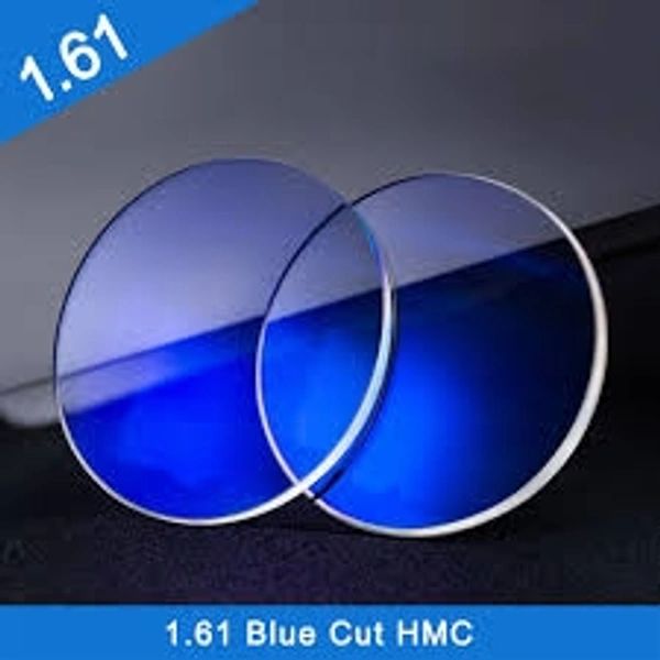 Blue Block Single Vision Lens - green , 1.61, dia 70