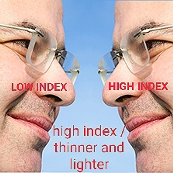 High Index Single Vision  - green coat, dia 60, 1.67