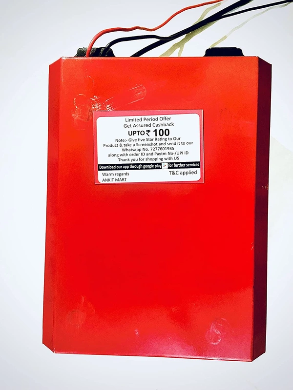 AK.Mart Heavy Car Battery Charger 12V/24v Battery Charger All in one Approx 7 kg - 20*5*20, Red And Black