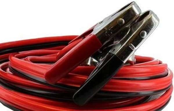 AM.Mart Jumper Cables 4Ga x 18ft Medium Duty with Reverse Protection Digital 7 ft Battery Jumper Cable (Pack of 1) - 18ft, Red And Blue