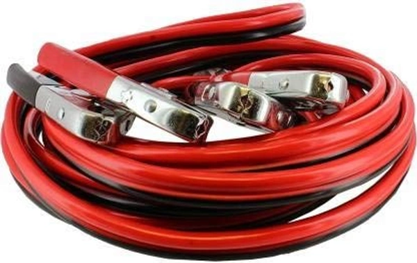 AM.Mart Jumper Cables 4Ga x 18ft Medium Duty with Reverse Protection Digital 7 ft Battery Jumper Cable (Pack of 1) - 18ft, Red And Blue