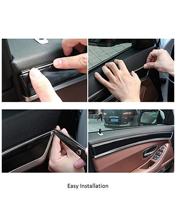 Chrome Line Car Side Window Door Beading Roll 20 MM Silver Chrome Strip 20 Metres - 20M, Silver, New, Steal