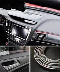 Chrome Line Car Side Window Door Beading Roll 20 MM Silver Chrome Strip 20 Metres - 20M, Silver, New, Steal