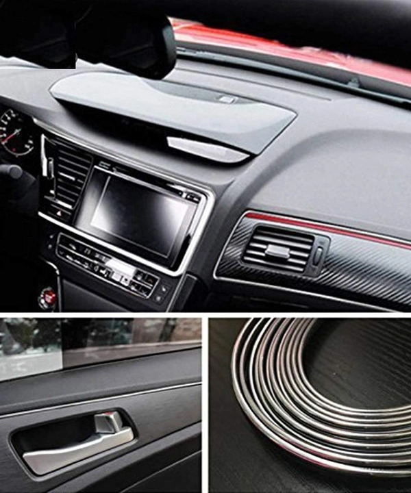 Chrome Line Car Side Window Door Beading Roll 20 MM Silver Chrome Strip 20 Metres - 20M, Silver, New, Steal
