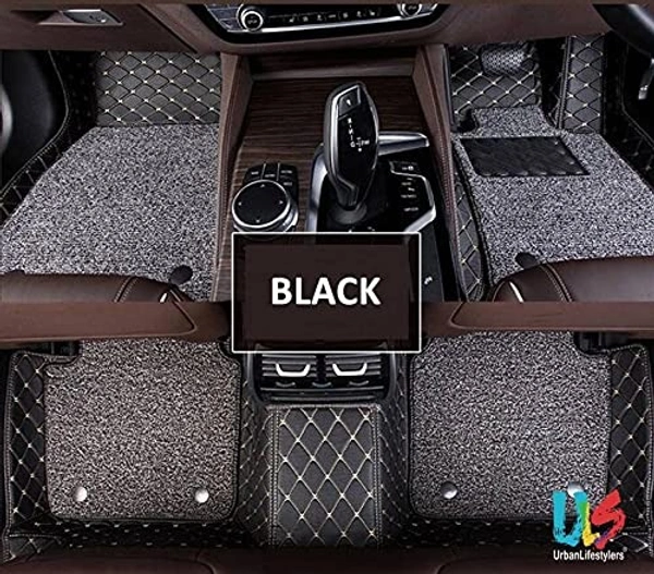 AN.Mart 7D Mat for Nissan Magnite (Black) - ?Custom Fit, Black, New, Leather