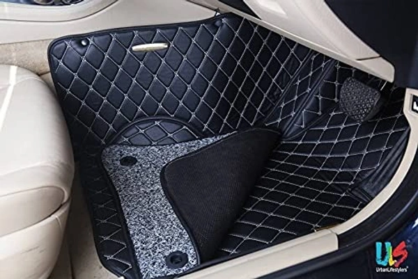 AN.Mart 7D Mat for Nissan Magnite (Black) - ?Custom Fit, Black, New, Leather