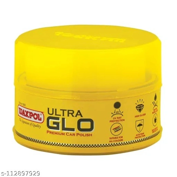 Waxpol Ultra Glo Car Polish (230 g) - Free Size, Yellow, New, Plastic