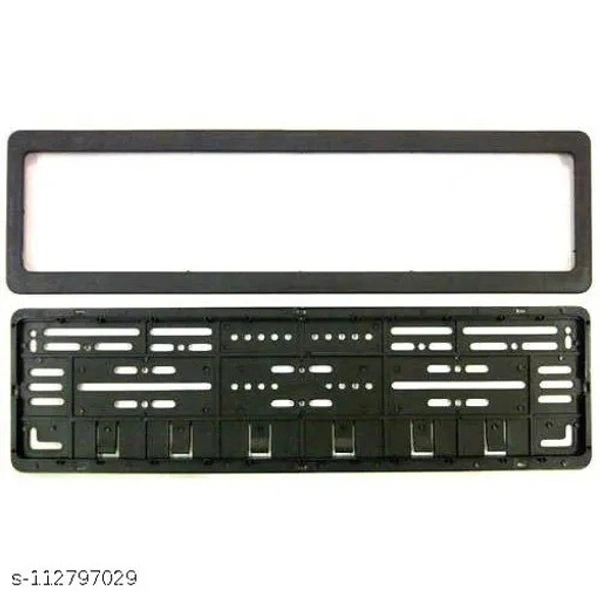 AM.Mart Auto Oprema Easy4Buy ABS Car Number Plates Frame Front and Back for - Free Size, White, New, Plastic