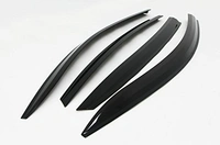 AM.Mart TUV-300 Mahindra Tuv 300 Door Visor/rain Guard Shade Set Of 6 - FIT, STEEL, New, Plastic