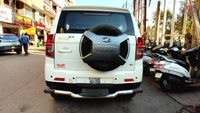 I.C.G Stainless Steel Rear Bumper Protector Mahindra Bolero Neo - FIT, steel/crom, new, steel/iron