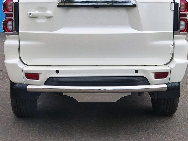 I.C.G Stainless Steel Rear Bumper Protector | SS Dx | for Mahindra Scorpio | S3, S5, S7, S9, S11 All Variants | Only for The Car Year of Manufacturing 2017 -Present | - fit, steel/crom, NEW, steel/iron