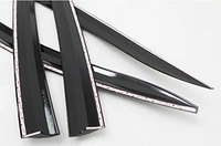 Kartear DOOR VISOR FOR MAHINDRA MARAZZO / WIND VISOR/ RAIN VISOR/ WIND DEFLECTOR/ RAIN GUARD - Free Size, Black, New, Plastic