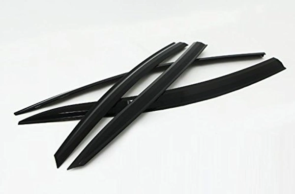 kartear DOOR VISOR FOR KIA SELTOS / WIND VISOR / RAIN VISOR / SUN VISOR (4PC) - Free Size, Black, New, Plastic