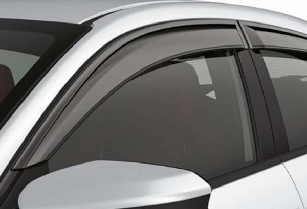 Galio Door Visor for Chevrolet Tavera Set of 6 Smoke