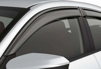 kartear Galio Door Visor for Chevrolet Tavera (Set of 6, Smoke) - Free size, Black, New, Plastic
