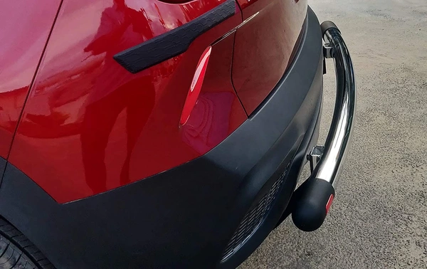I.C.G Stainless Steel Rear Bumper  Cumper Protector | SS Dx Grand | for KIA Seltos All Variants | Only for The Car Year of Manufacturing 2019 -Present | - FIT, crom/silver, NEW, iron /steel