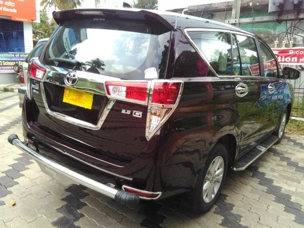 I.C.G Stainless Steel Rear Bumper Protector | GRB 509 Big | for Toyota Innova Crysta All Variants | Only for The Car Year of Manufacturing 2016 -Present  - FIT, silver/crom...