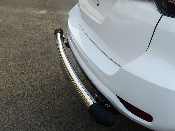 Car rear deals bumper steel guard