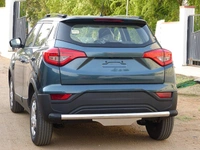 I.C.G long Durable high Gloss Stainless Steel Cars Bumpers | Eye Catchy end caps Fitted Rear Bumper Protector|for Mahindra XUV 300 |2019 - Present|fits All Variant| SS Dx| - FIT, steel/crom, NEW, STEEL/IRON