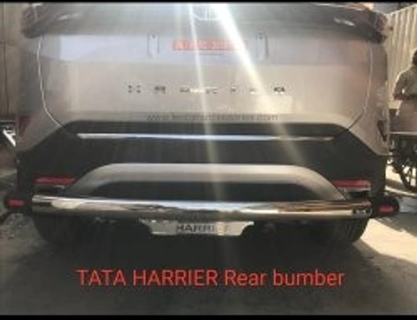 I.C.G stainless steel rear bumper protector tata harrier - FIT, steel/CROM, NEW, IRON /STEEL