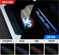 Motowav  RohanEshop Hyundai Santro car door foot step Led Sill Plate Door Sill Plate - Free Size, Blue, New, Plastic