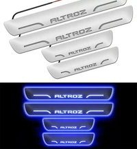 Motowav  RohanEshop Tata Altroz car door foot step led scuff sill plate Door Sill Plate - Free Size, Blue, New, PLastic