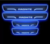 Motowav goshop Blue Sill Plate Premium Glass Finishing Foot Step Sill Plate Nissan Magnite Car Fancy Lights  (Blue) - Free Size, Blue, New, Plastic