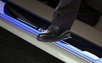 Motowav Car Accessories Door Foot Step Led Sill Plate for Hyundai Venue (Set of 4PCS, Blue) - Free Size, blue, new, Plastic