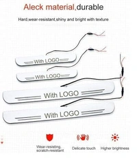 Motowav After Cars Mahindra KUV 300 Car Door Foot Step Led Sill Plate (Set of-4) Blue - Free Size, Blue, new, Plastic