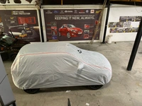 COVRE-X Waterproof Car Cover for Honda Amaze | Premium Sturdy Material | Heat and Dust Resistant | Heavy Buckle | Mirror and Antenna Pockets | Car Accessories Essentials (Silver) - FIT, SILVER, NEW, 100% Waterproof Metallic Silver Car Body Cover with Soft Cotton Interior Lining which also makes it Heat Resistant, keeping your car Dry and Cool.